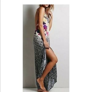 Free people open back maxi dress